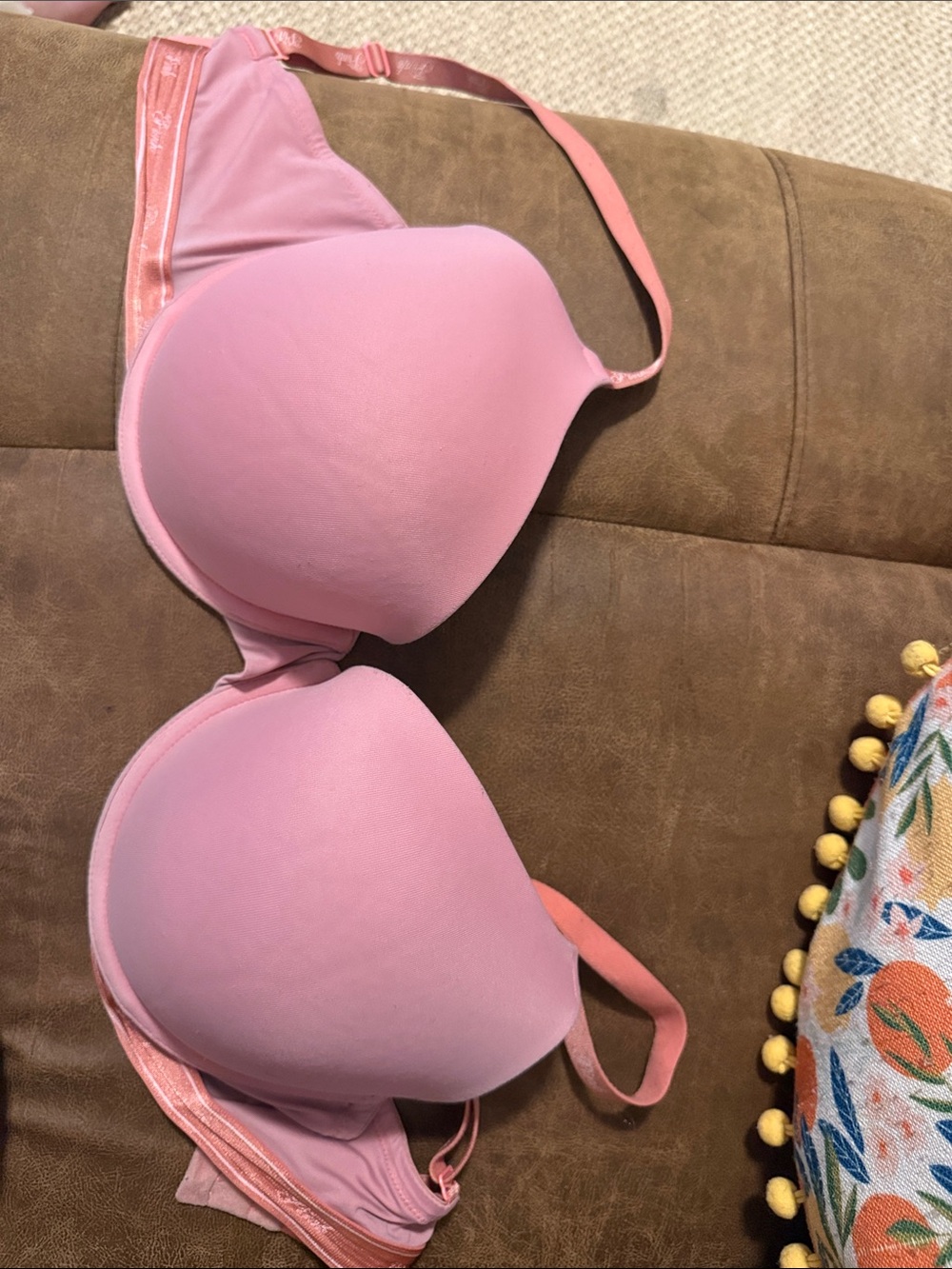 PINK Victoria's Secret Light Pink Smooth T-Shirt Bra